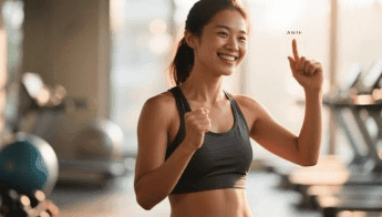 A person celebrating small wins